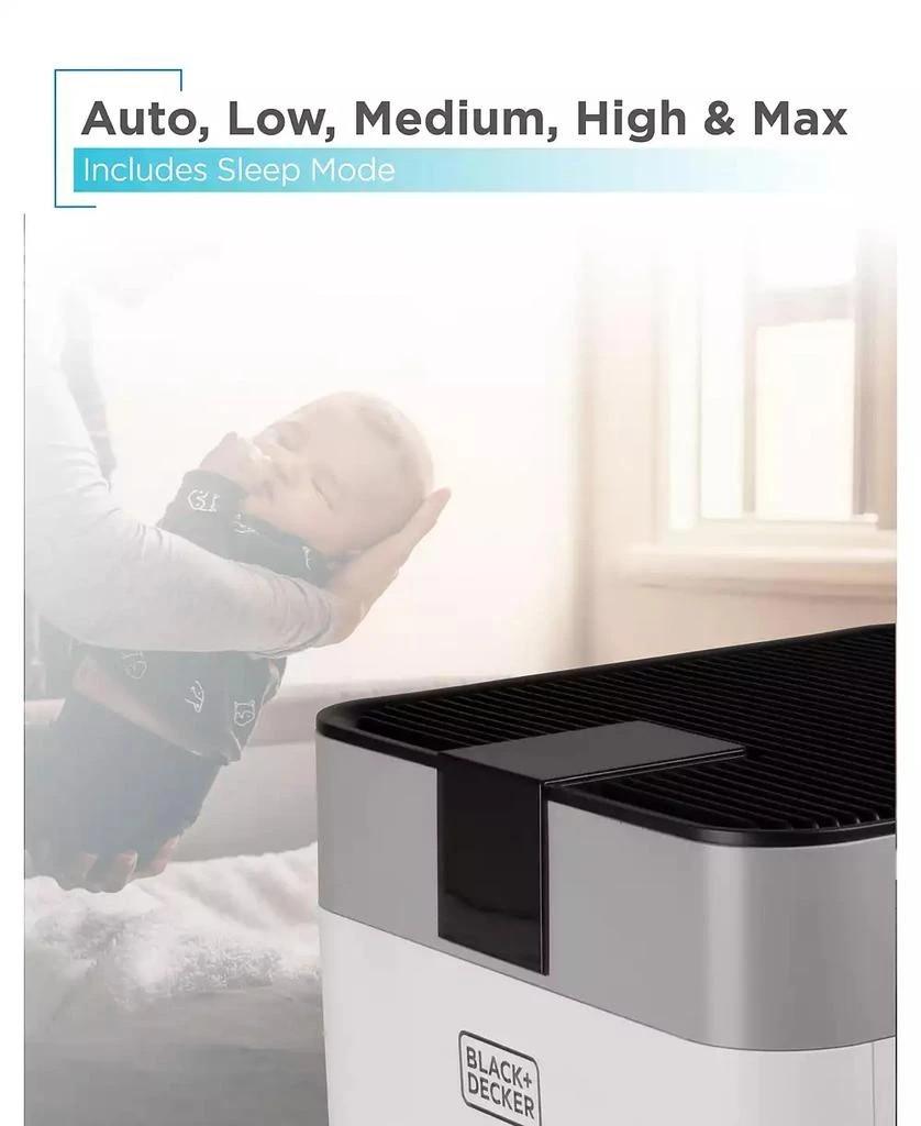 Black 
Decker BAPUV350 Air Purifier for Home Large Room with UV Light 5