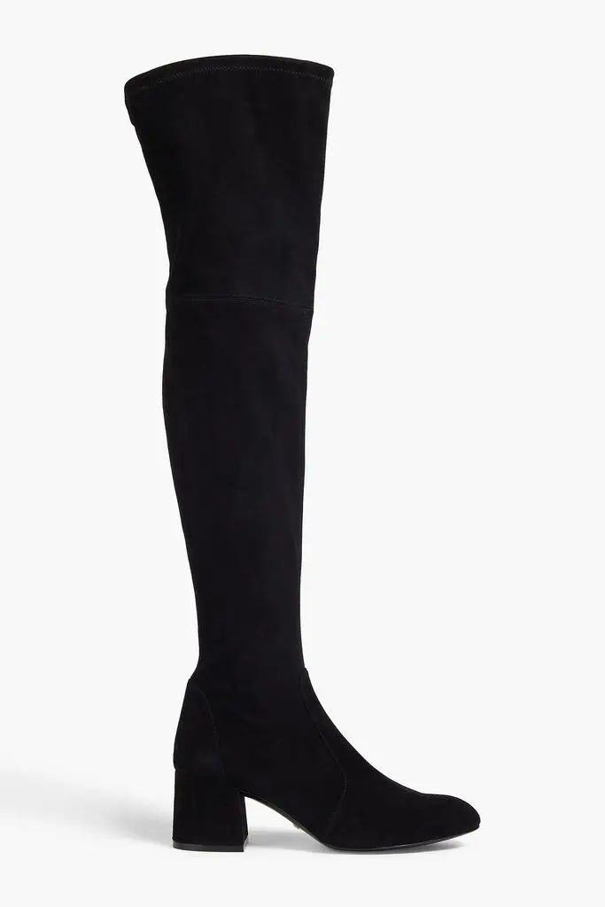 Stuart Weitzman Flareland suede over-the-knee boots