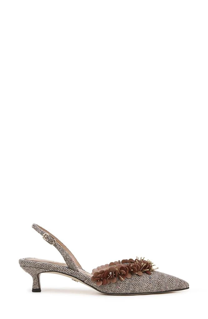 Sam Edelman Trent Slingback Pointed Toe Kitten Heel Pump 3