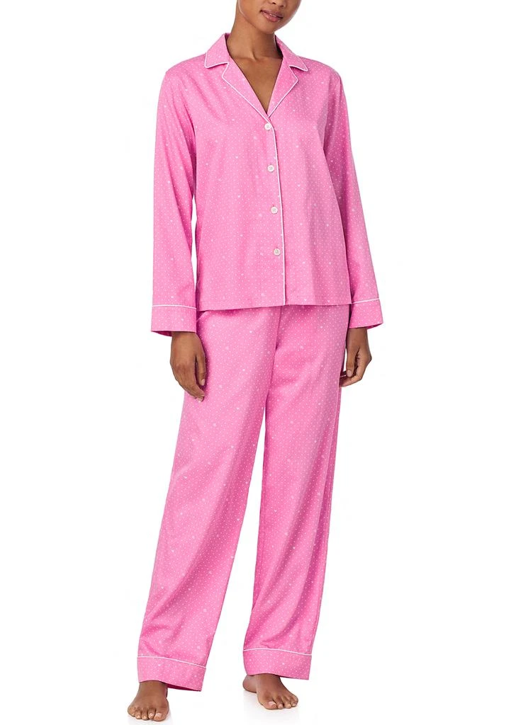 Ralph Lauren Long Sleeve Notch Collar Long Pant Pajama Set