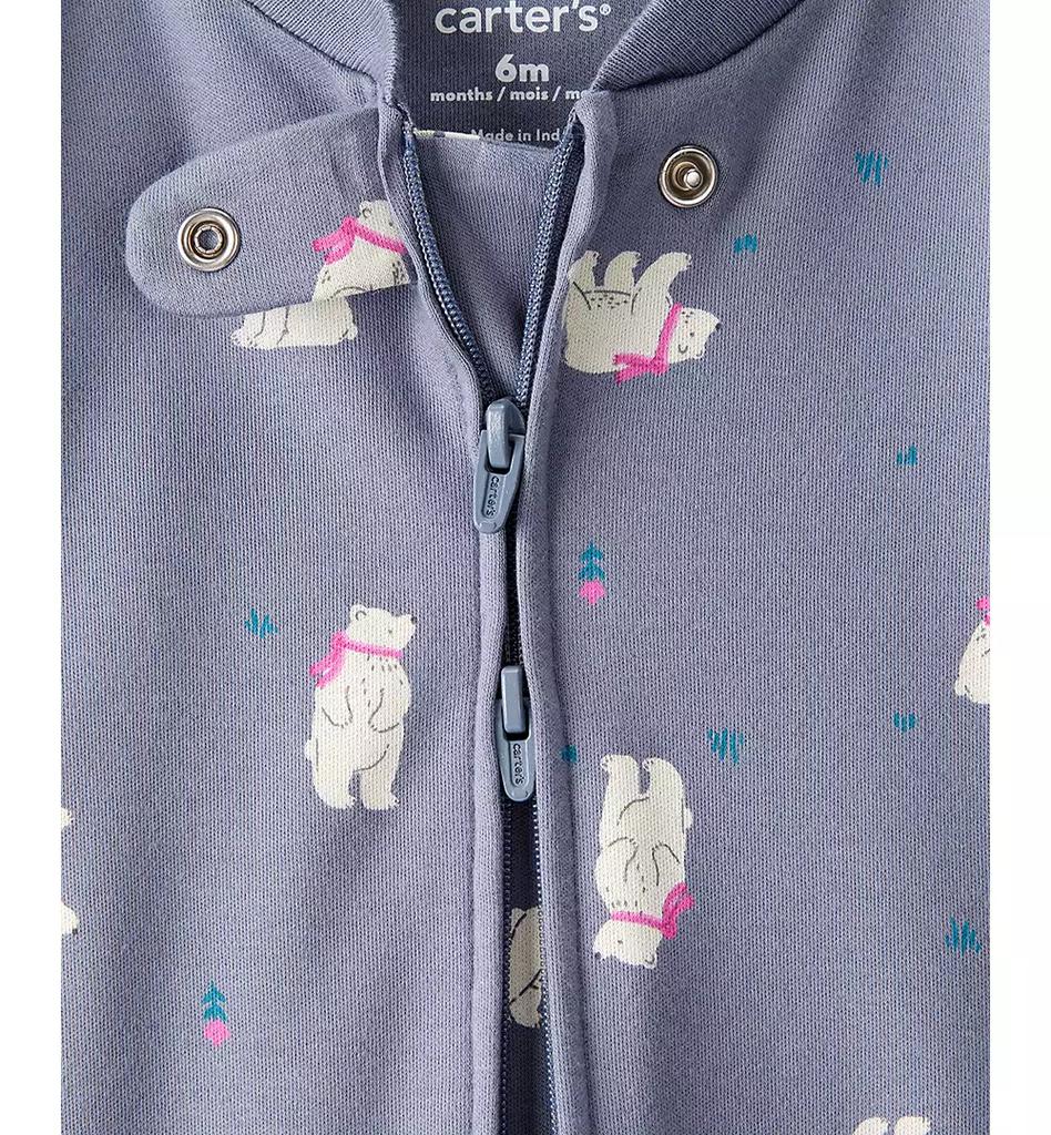 Carter's Baby Girls Polar Bear Print Sleep and Play Pajama