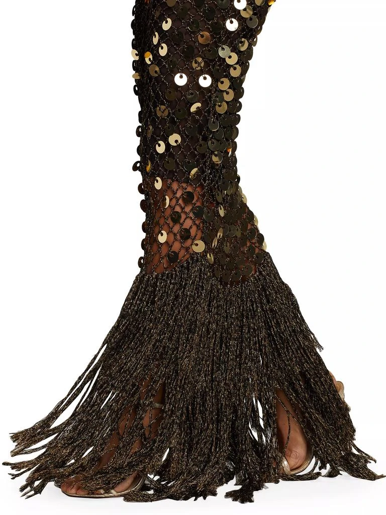 Alejandra Alonso Rojas Crocheted Paillettes Gown 6