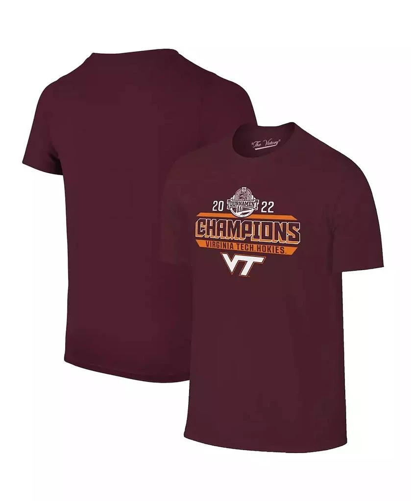 The Original Retro Brand Men's Maroon Virginia Tech Hokies 2022 ACC Men's Basketball Conference Tournament Champions Locker Room T-shirt 1