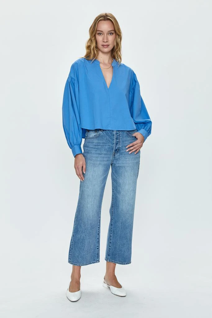 Pistola Denim Lou Puff Sleeve Shirt - Blue Belle 5
