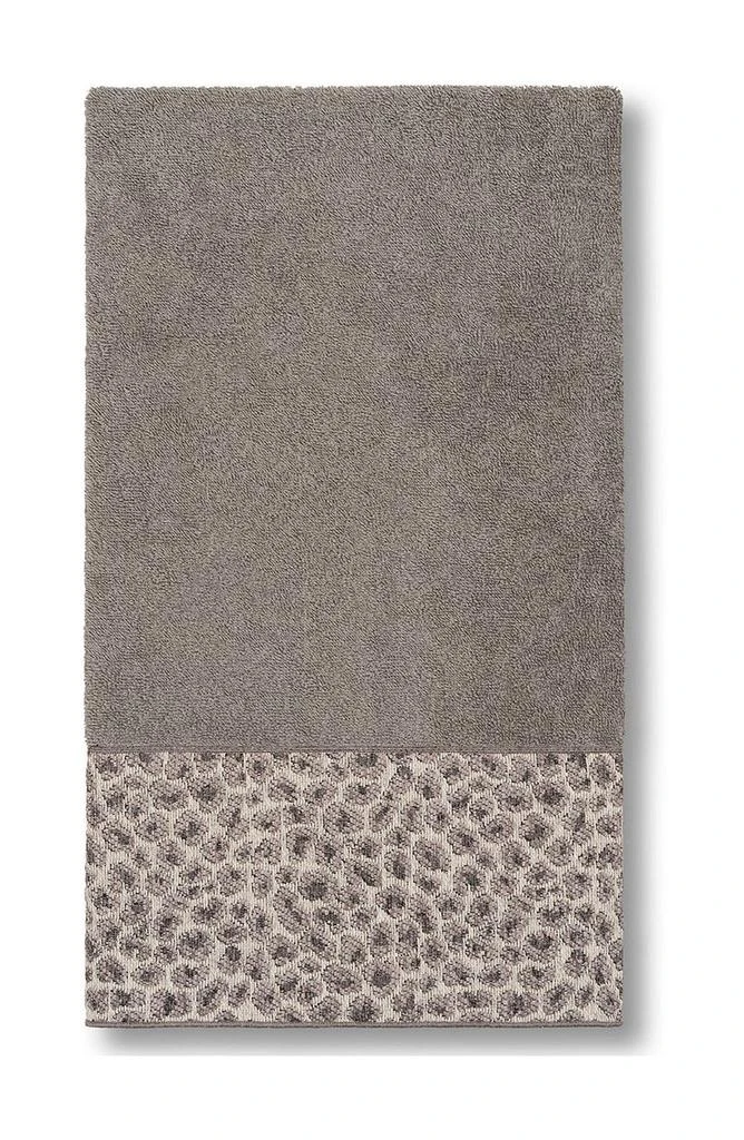 Linum Home Textiles Spots Embellished Bath Towel - Dark Grey