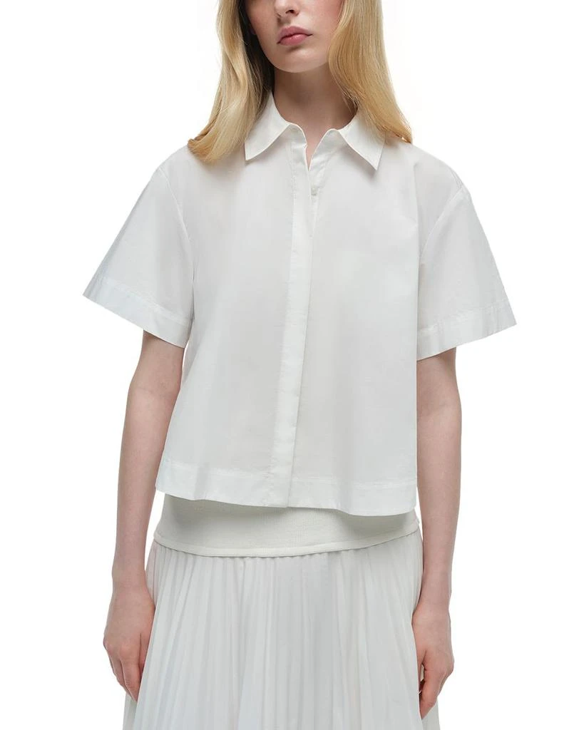 SIMKHAI Bernie Pleated Shirt 1
