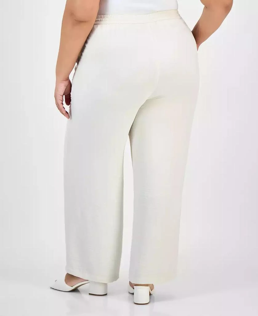 JONES NEW YORK Plus Size Drawstring Wide-Leg Pants 4