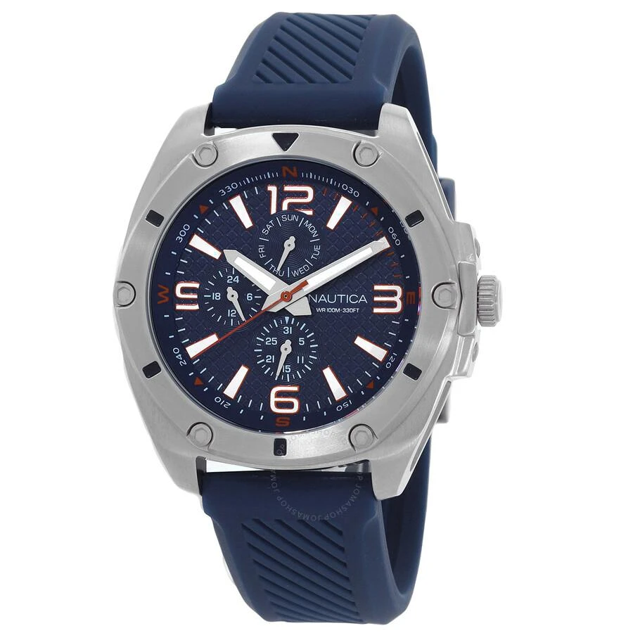 Nautica Nautica Tin Can Bay Multifunction Quartz Blue Dial Men's Watch NAPTCS224 1