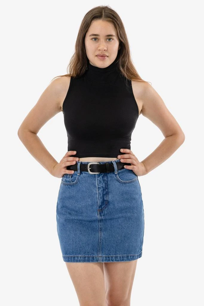 Los Angeles Apparel RDNW33 - Denim High Waist Pencil Skirt 2