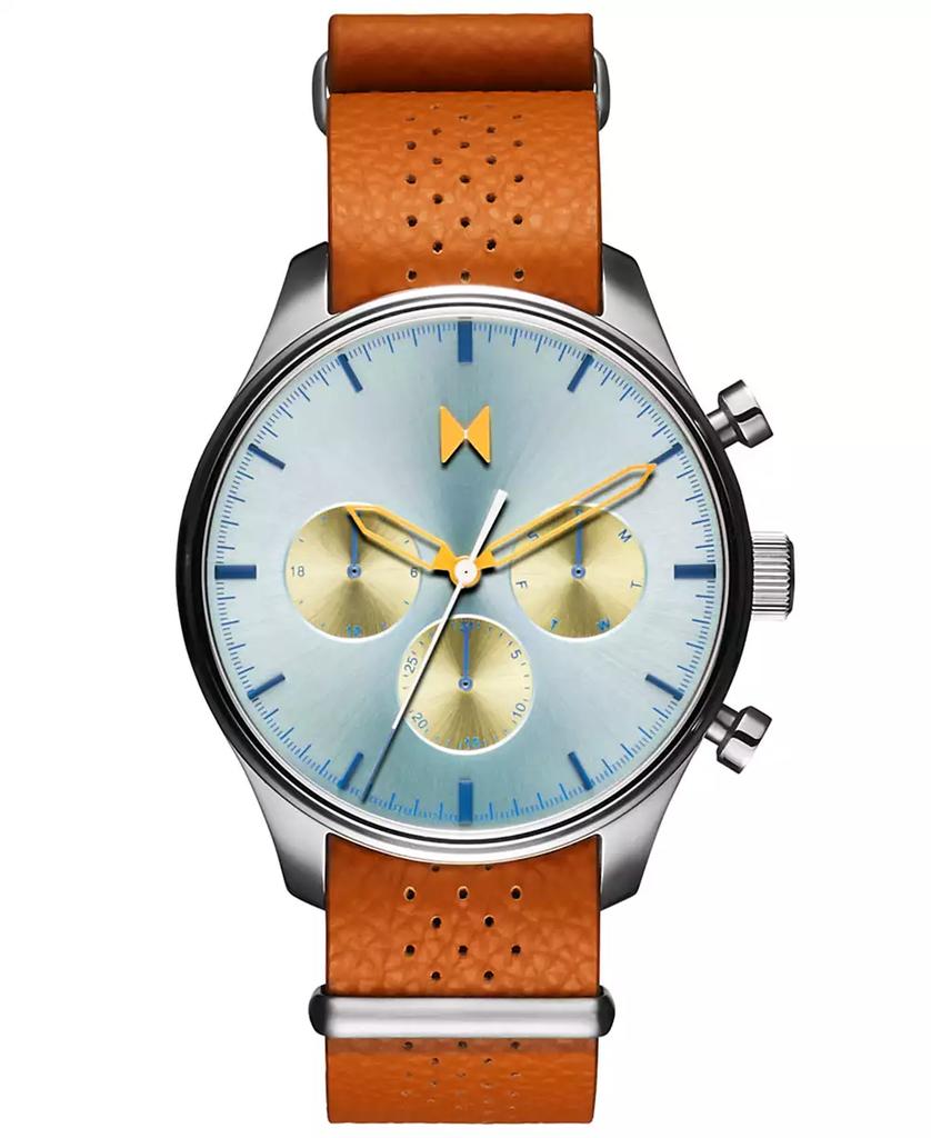 MVMT Men's Airhawk Multifunction Tan Leather Watch 42mm