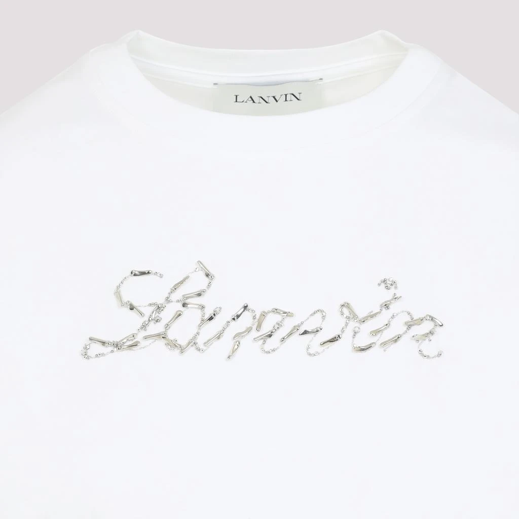 Lanvin EMBROIDERED SCRIPT LOGO T-SHIRT 4