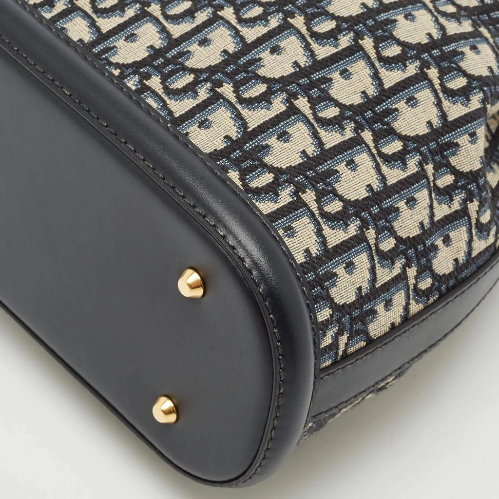Dior Dior Blue/Beige Oblique Canvas and Leather Medium C'est Dior Bag 12