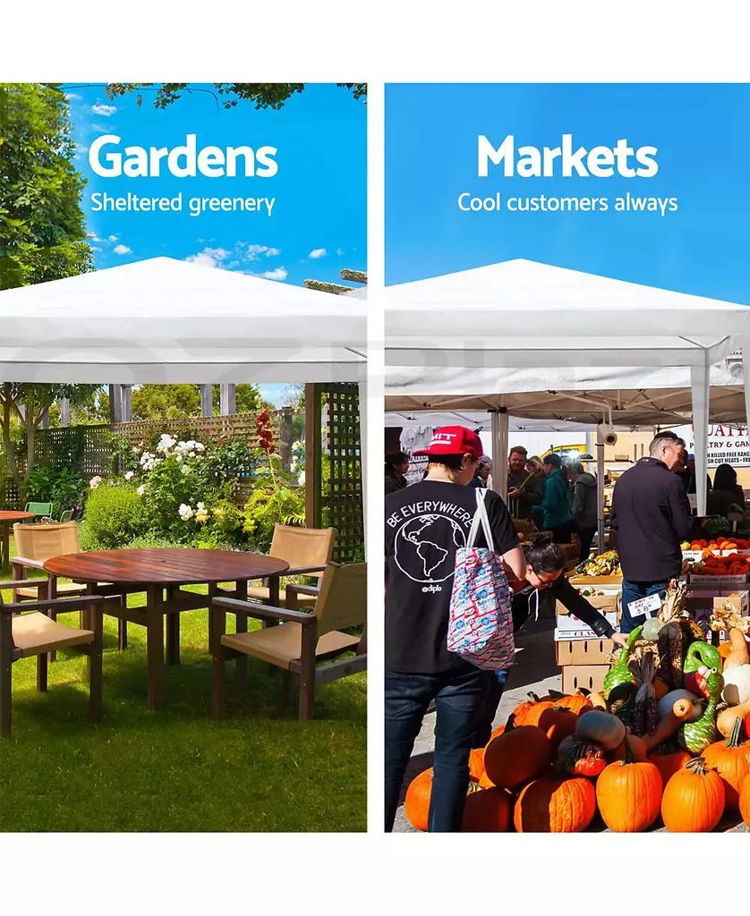 Flynama 10x20 Ft Outdoor Wedding Party Canopy Tent with 6 Removable Sidewalls Ropes and Stakes for Events Gatherings 9