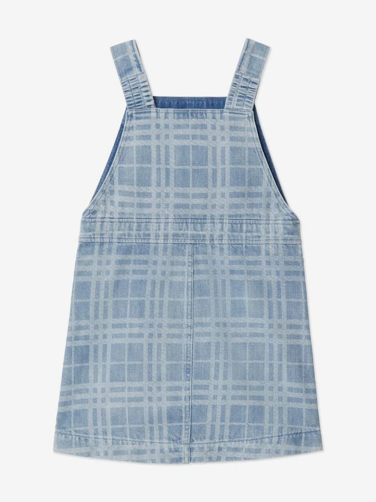 Burberry Burberry Girls Check Martine Pinafore Dress in Blue 2
