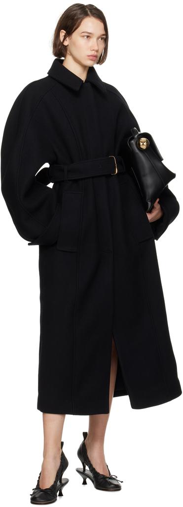 Jacquemus Black La Casa 'Le manteau Bari' Coat - Coats
