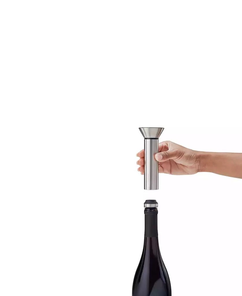 Rabbit Stainless Steel Vacuum Wine Preserver with 2 Stoppers 3