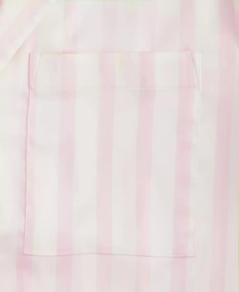 INC International Women
s Long-Sleeve Lace Trim Boxy Satin Notch Set, Created for Macy
s 4