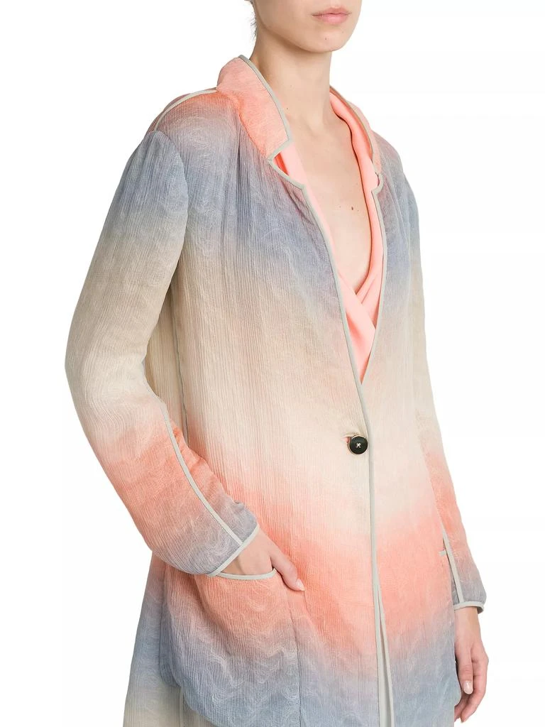 Giorgio Armani Ombré Silk-Blend Overcoat 6