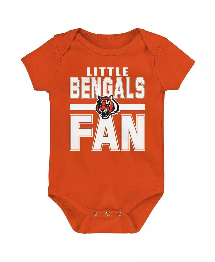 Outerstuff Newborn 3-Piece Cincinnati Bengals Little Tike Bodysuit Set 4