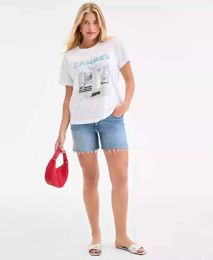 On 34th Women's Cannes Print T-Shirt, Exclusively at Macy's