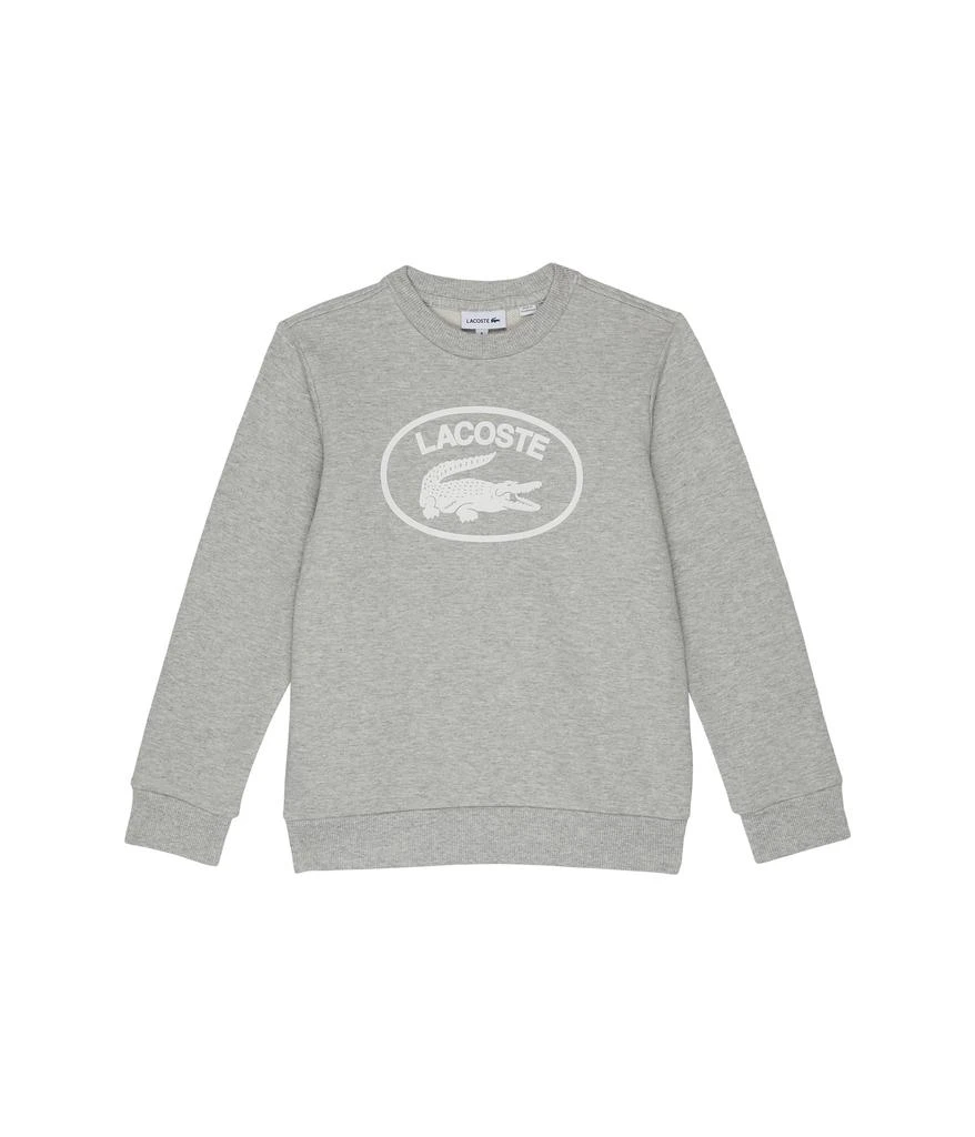 Lacoste Kids Solid Crew Neck Graphic Sweatshirt (Toddler/Little Kids/Big Kids) 1