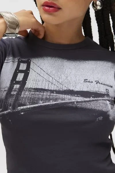 Urban Outfitters San Francisco Destination Graphic Baby Tee 4
