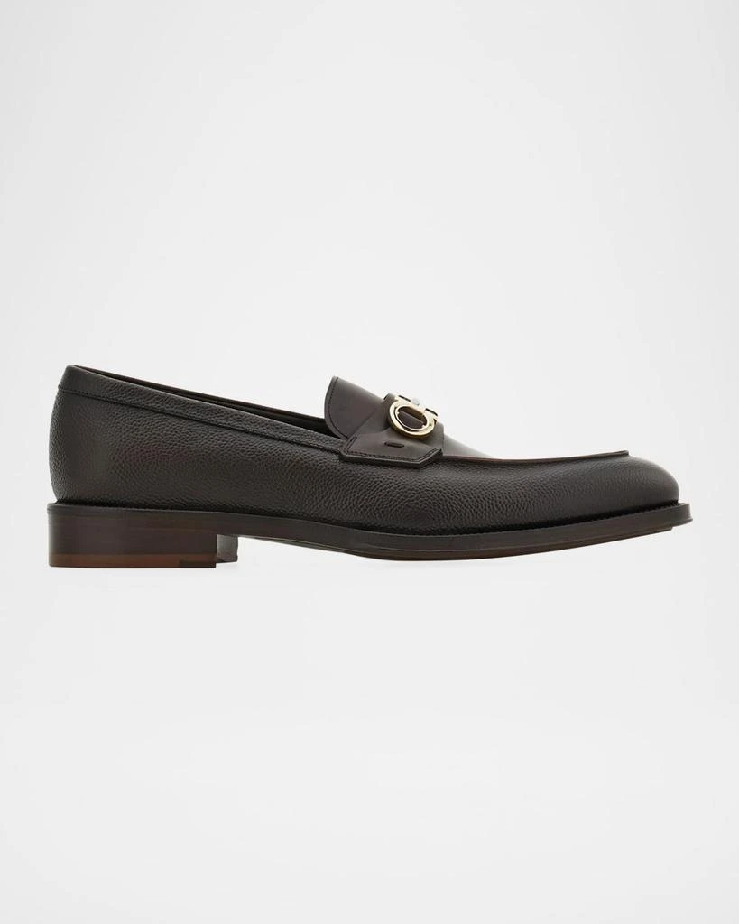 Salvatore Ferragamo Men's Benedict Gancio Leather Loafers 1