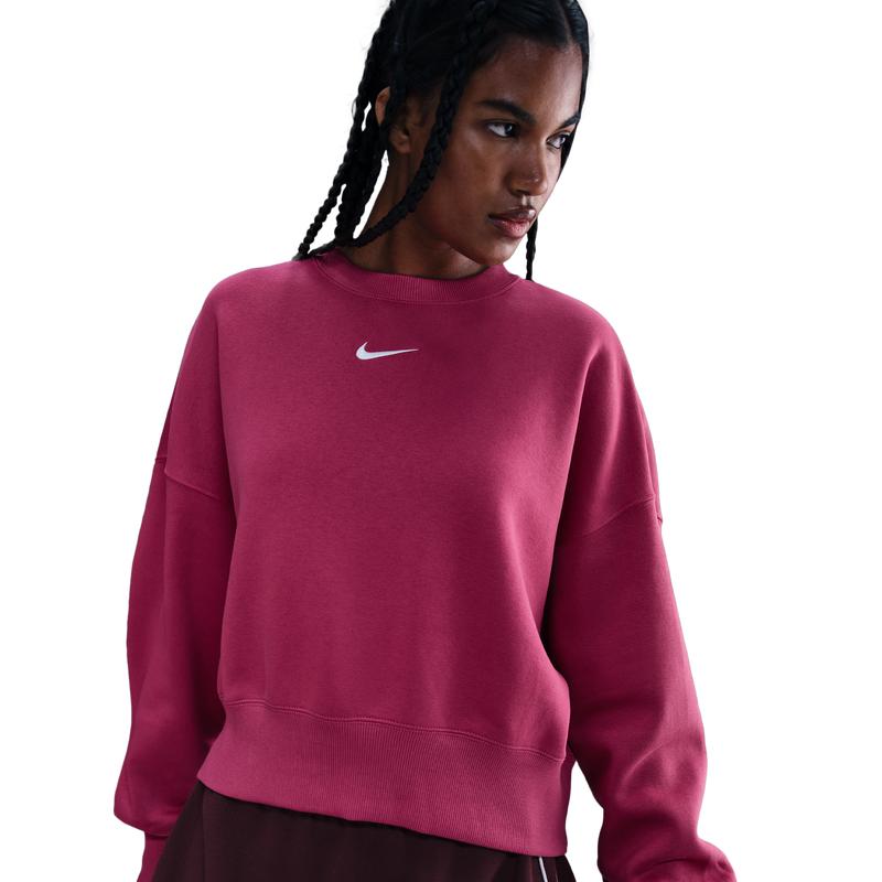 burgundy nike jumper womens