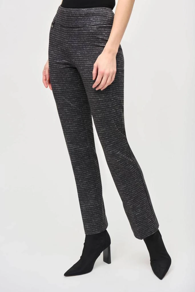 JOSEPH RIBKOFF Joseph Ribkoff - Heavy Knit Houndstooth Print Pull On Pant 1