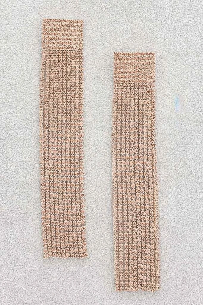 TRUEDAMES Rhinestone Curtain Drop Earrings 8