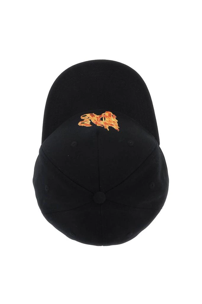 Palm Angels burning monogram baseball cap 2
