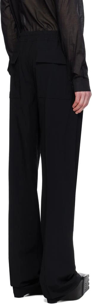 Rick Owens Black Hollywood Dietrich Drawstring Trousers 3