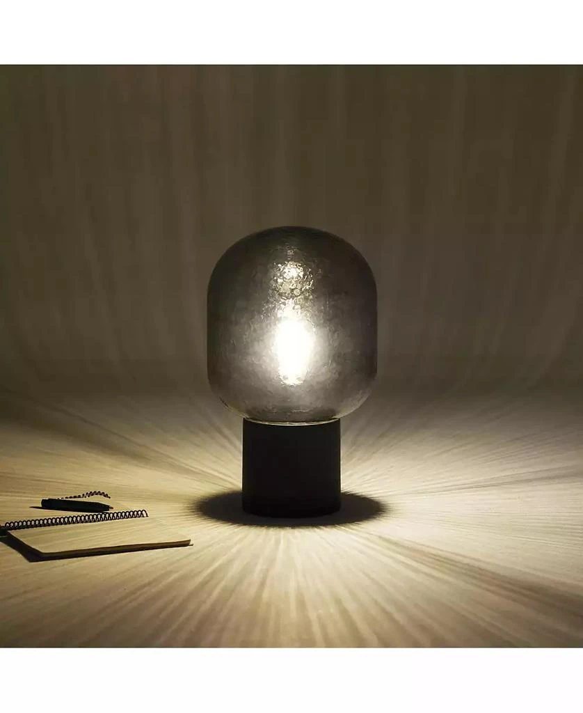 Brightech Bruce 16" LED Table Lamp with Green Glass Shade 10