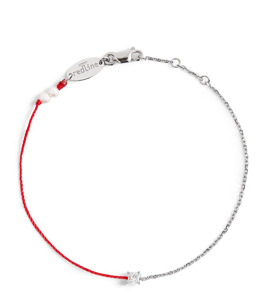 Redline White Gold and Diamond Royal String Bracelet