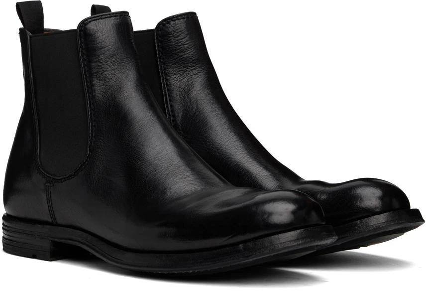 Officine Creative Black Balance 008 Chelsea Boots 4