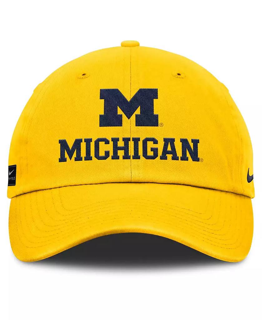 NIKE Men's Maize Michigan Wolverines 2025 Sideline Club Adjustable Hat