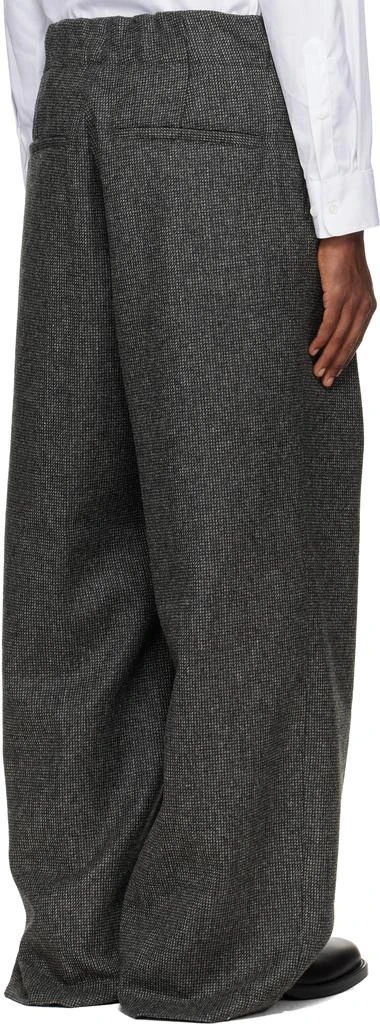Dries Van Noten Gray Tweed Trousers 3
