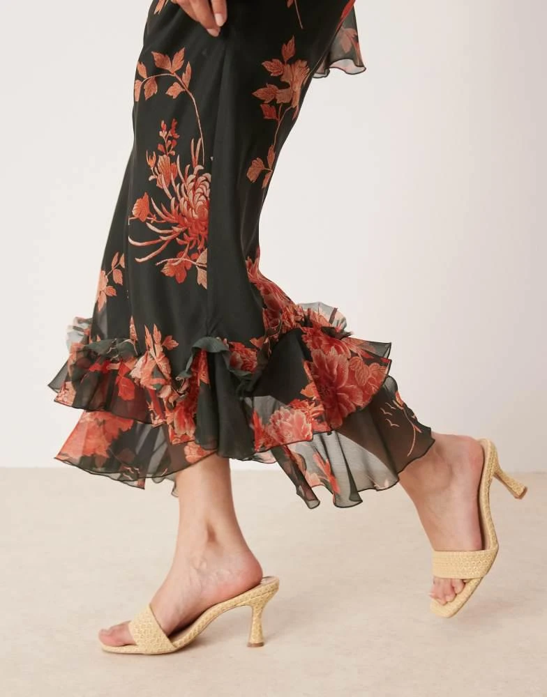 knee length dresses for ladies Rent ASOS DESIGN Button Through Metallic Maxi Tea Dress In Black
