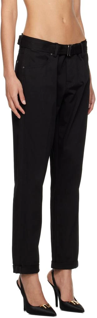 Tom Ford Black Belted Trousers 2