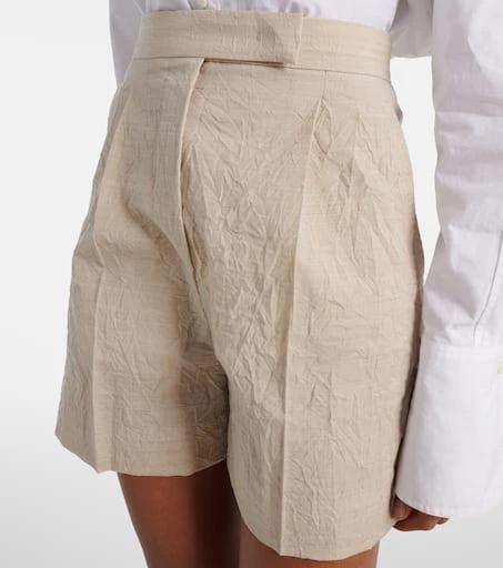 Max Mara Abisso virgin wool canvas shorts 4