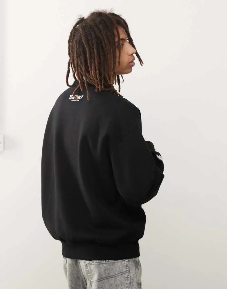AAPE Aape By A Bathing Ape embossed logo sweatshirt in black 4