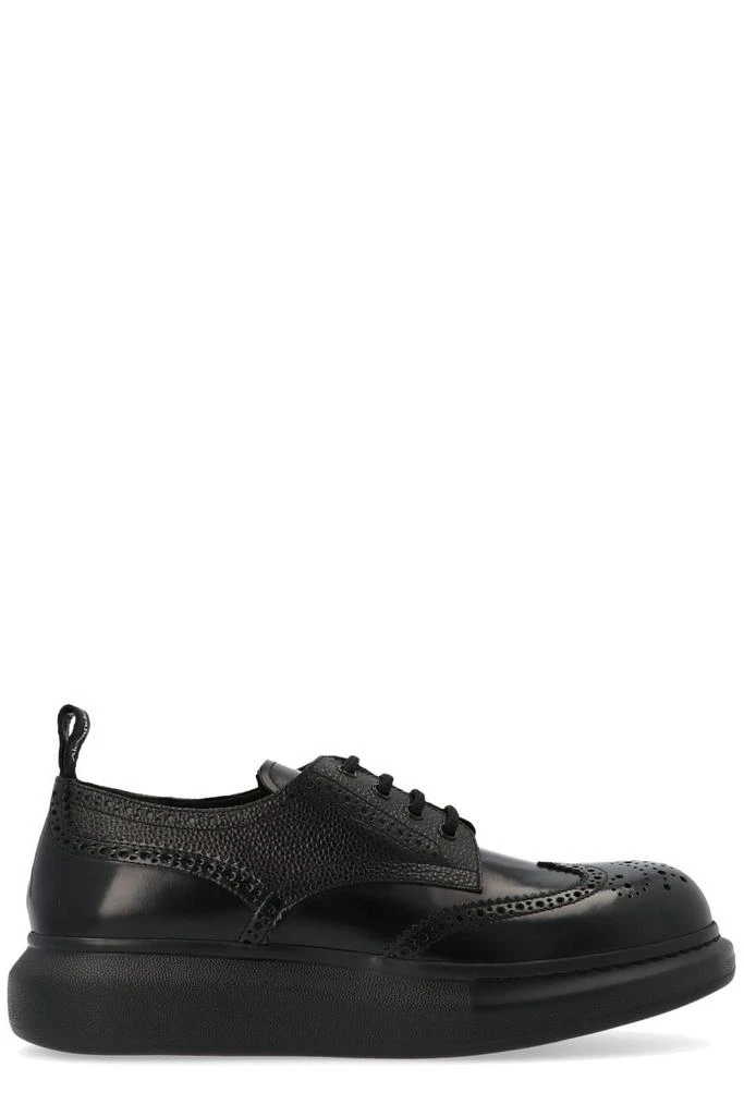 Alexander McQueen Brogue Detailed Lace-Up Derby Shoes – On 