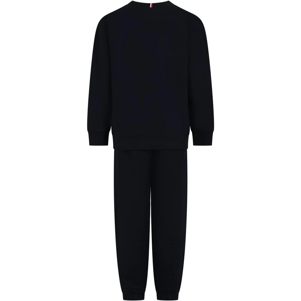 Tommy Hilfiger Blue Suit For Boys With Logo 2