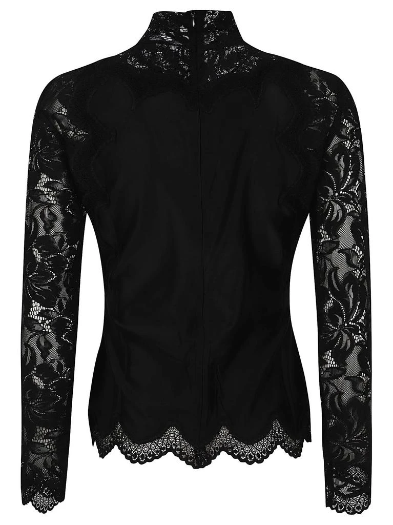 Paco Rabanne Paco Rabanne Long Sleeve Lace Jersey Top 2