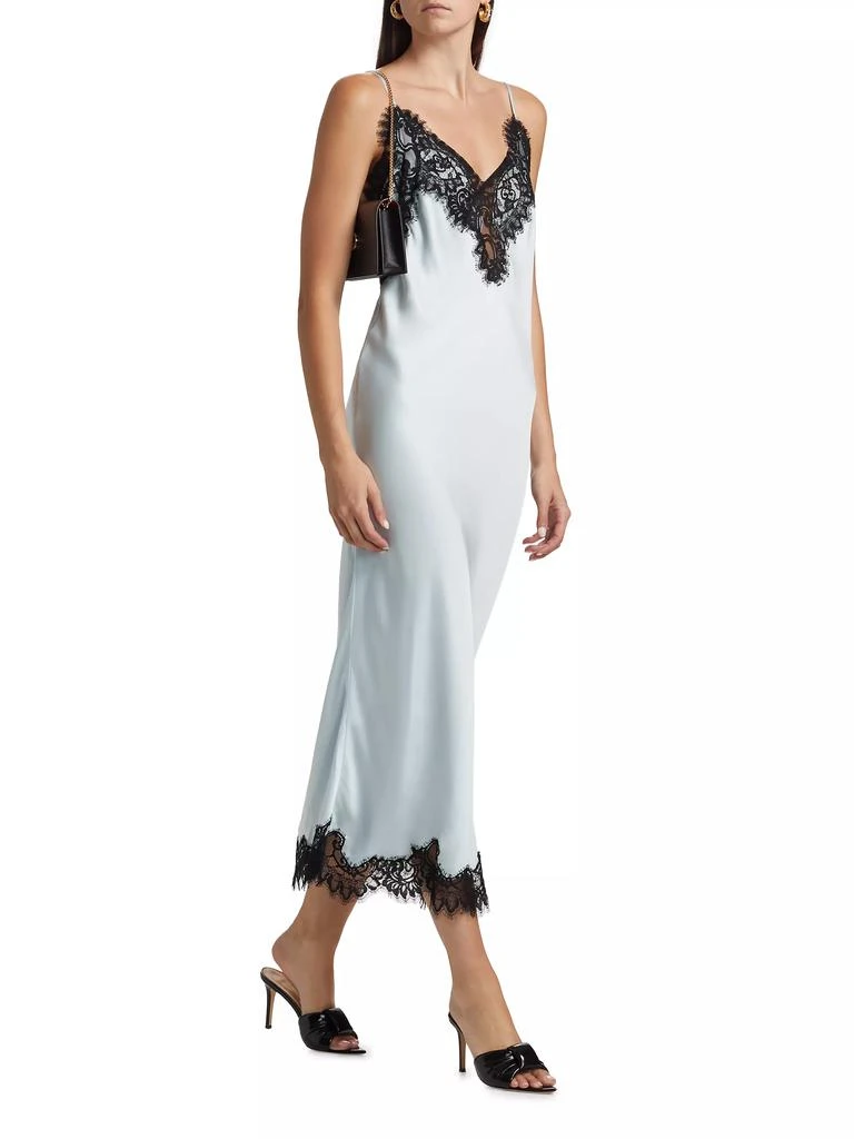 A.L.C. Lennon Satin-Lace Midi-Slipdress 2