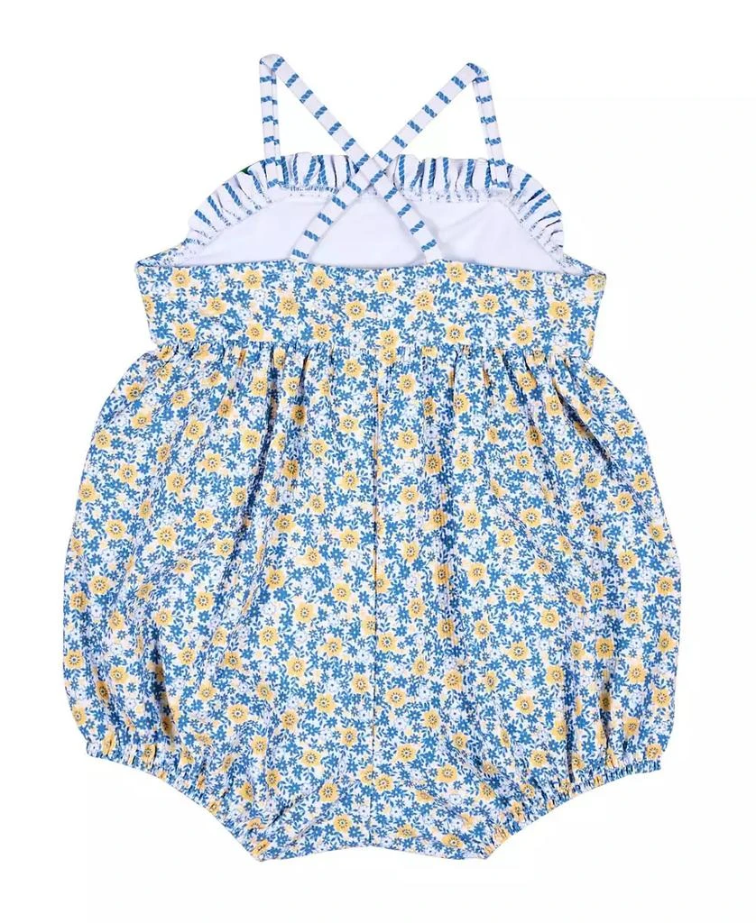 Florence Eiseman Baby Girl Floral Bubble Swimsuit with Flower 2