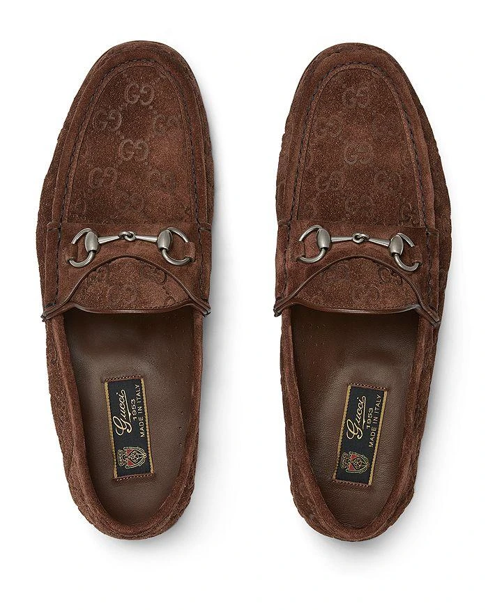 Gucci Men's Luxury Suede GG Horsebit Loafers 2