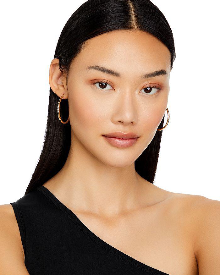 Bloomingdale's Diamond-Cut Hoop Earrings in 14K Yellow Gold