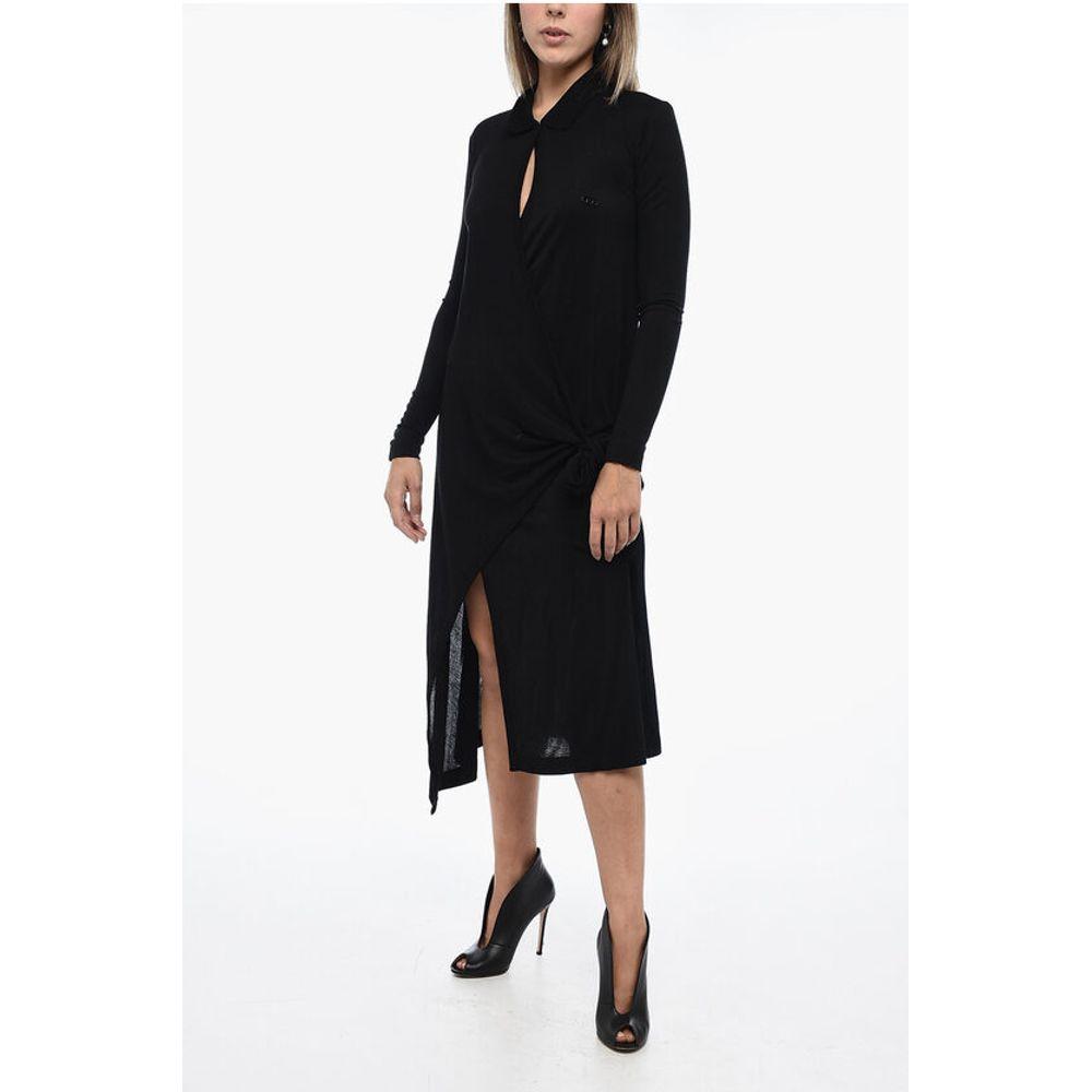 Diesel Wrapped D-WRIP Dress with Asymmetric Women's Hem