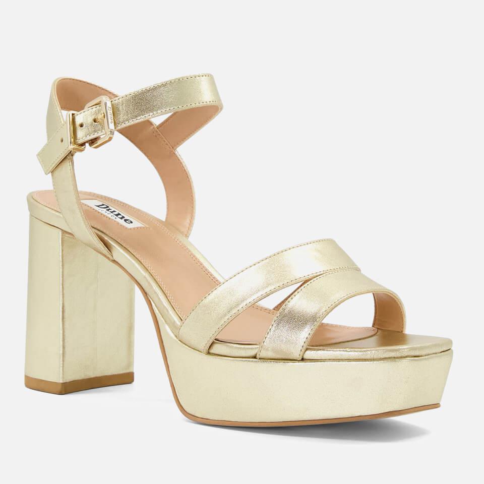 Dune DUNE LONDON WOMEN'S MOLTEN LEATHER MID-PLATFORM SANDALS